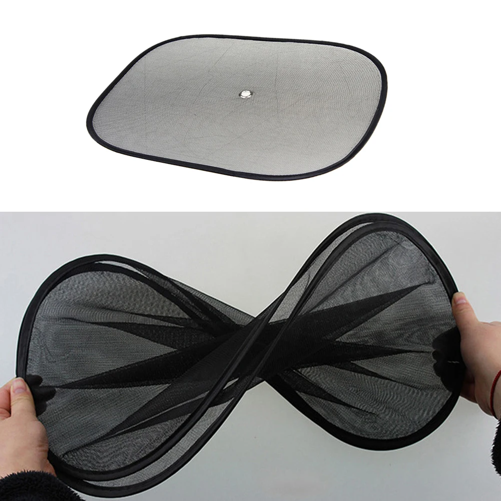

1Pair Stopper Accessories Mesh Blinds Sun Shade Summer UV Protection Universal Car Curtain Shield Baby Pet Foldable Side Window