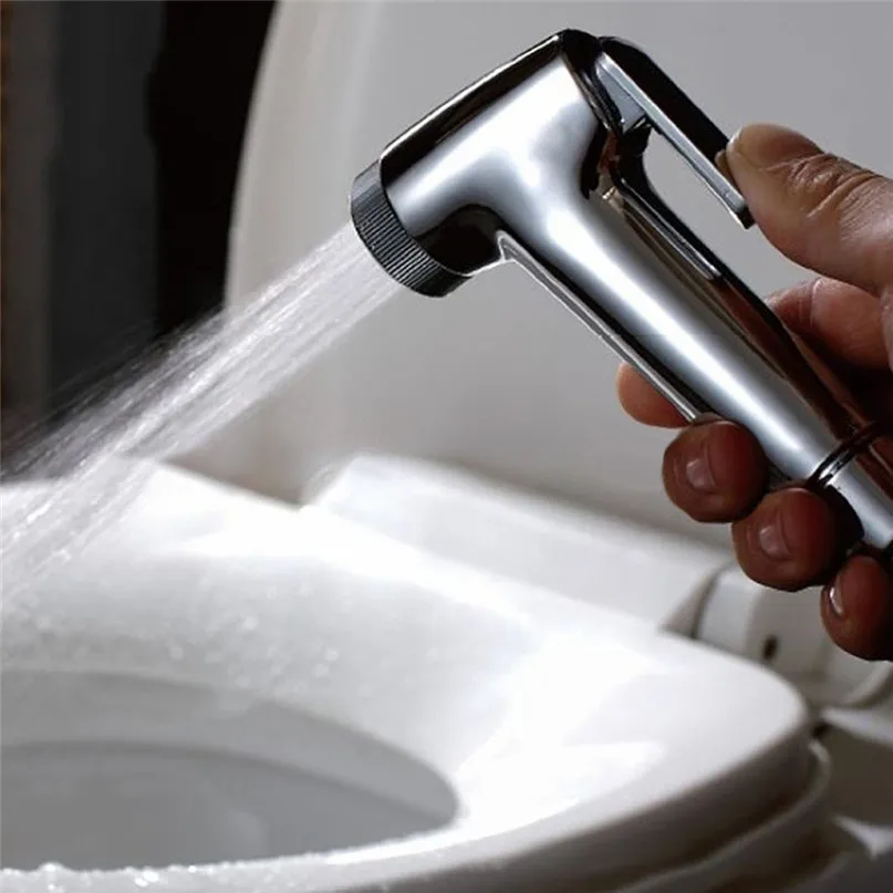 

Handheld Bidet Spray Shower Set Toilet Shattaf Sprayer Douche kit Bidet Faucet,Brushed Nickel, 304 Stainless Steel @40