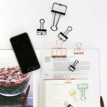 1 шт. милые кавайные фото декоративные металлические качественные зажимы для бумаги, канцелярские принадлежности, школьные принадлежности, золотой, черный, розовый цвета