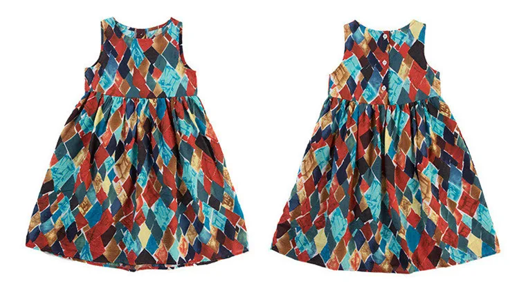 3-12 y fashion dress for girls summer 2019 girl dresses sleeveless sundress teenager 10 12 years old kids clothes On Sales (10)