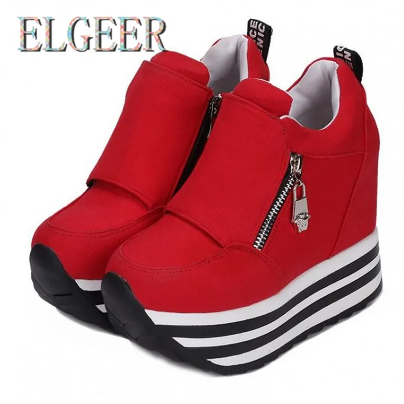 

2018 Spring and Autumn new women's shoes Thick-soled Muffin Leisure Wedge movement Shoes Women Increase Shoes