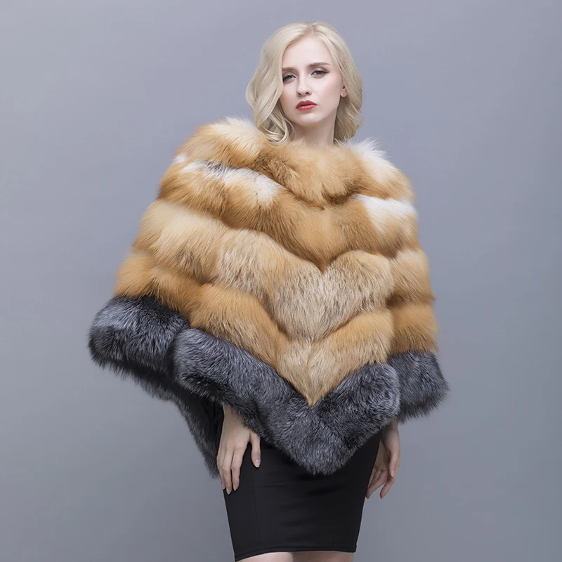Aliexpress.com : Buy QIUSIDUN The Real Fox Fur Shawl Winter Collar ...
