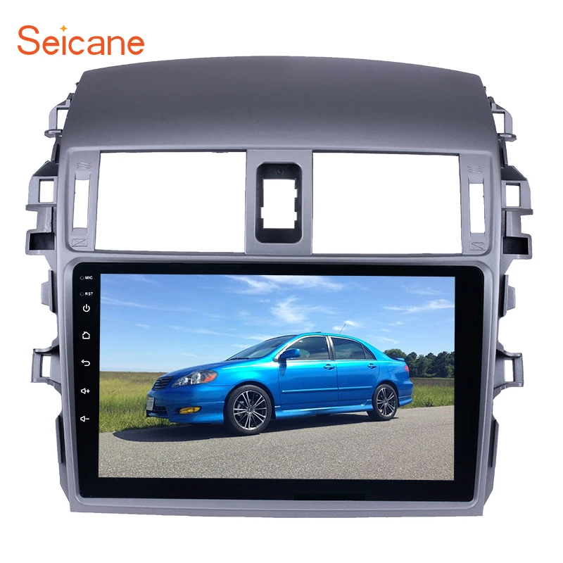 

Seicane 2 DIN 9" Android 9.0/8.1 Car Radio Bluetooth GPS Navigation for 2007 2008 2009 2010 Toyota OLD Corolla Support WIFI DAB