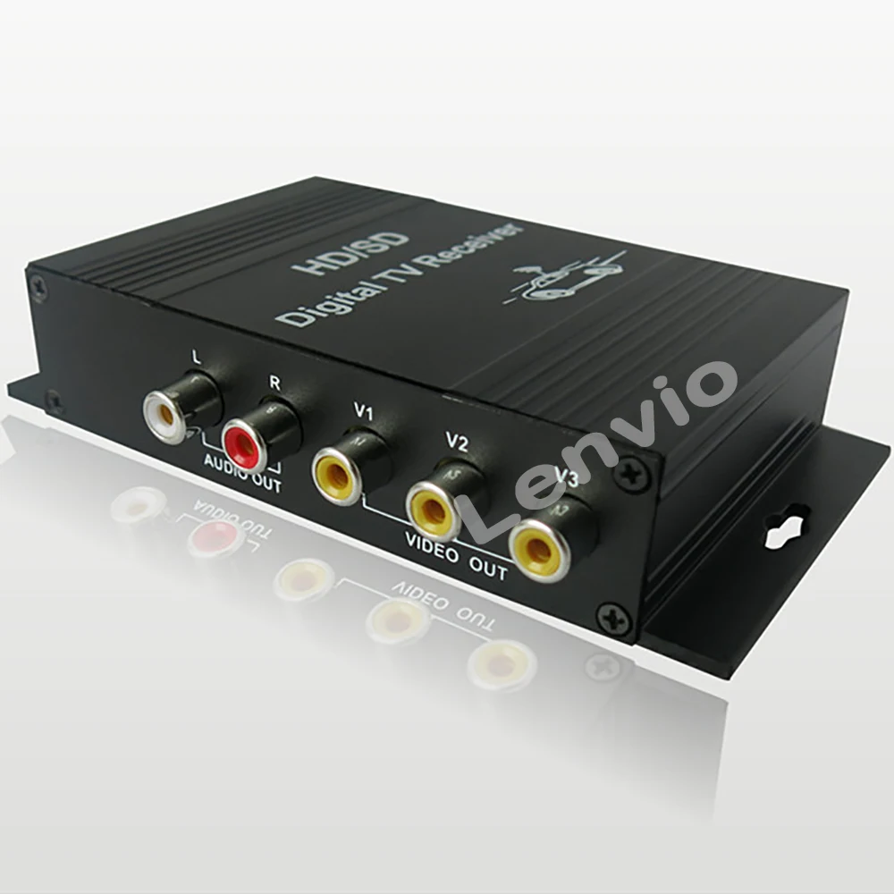 Lenvio ATSC цифровое тв приемник ATSC Автомобильный цифровой ТВ коробка со встроенным 4 видео выход один тюнер, специальный для США, Мексика Канада