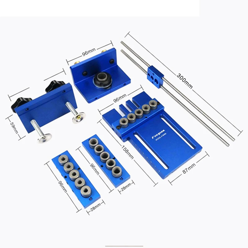 08400 бревна Дырокол комбо/тройной Дырокол локатор сверлильный набор локатор дюбель набор джиг деревообрабатывающие столярные изделия 5 отверстий