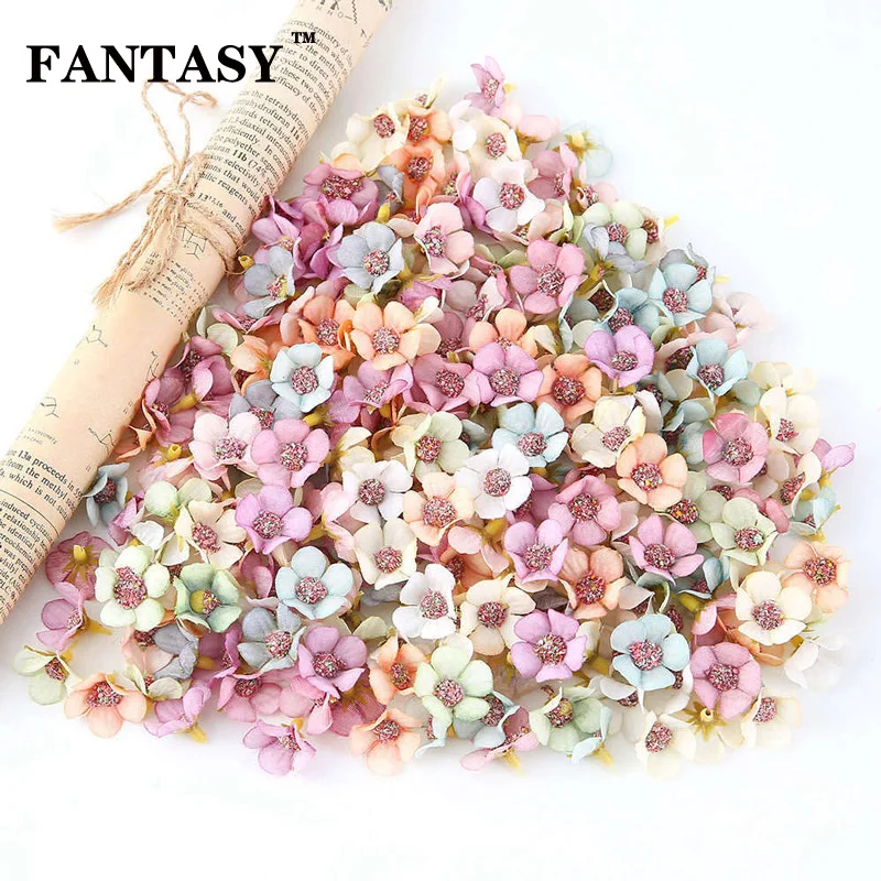 

FANTASY Mix Color Silk Flower Heads Daisy Fake Flowers Artificial Flower Head for DIY Wreath Scrapbook Wedding Home Decoration