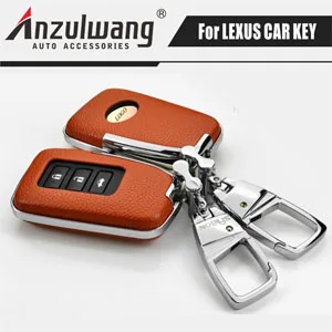 ANZULWANG ключ автомобиля чехол Чехол Пряжка для Lexus RX200t является CT GS nx200 es250 - Название цвета: Orange