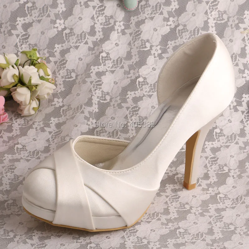 off white wedding heels