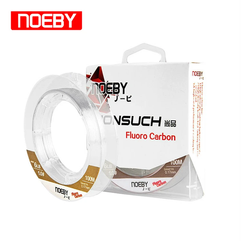 NOEBY 100 m/150 m فلوريد خيط صنارة الصيد 4-32LB حيدة شفافة الكارب سلك كربون Tresse بيكي معالجة ينها دي Pesca