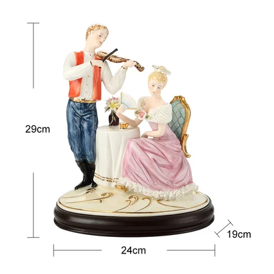 

ceramic Home High-grade European ceramic figures swan lovers ceramic living room decoration luxury wedding gifts
