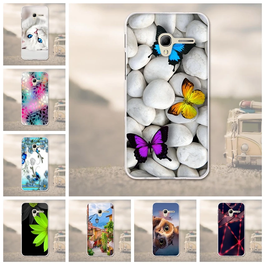 Силиконовый чехол для Alcatel POP 3 3G мобильный телефон Bags 3D мягкие чехлы из ТПУ OT5065 5 0