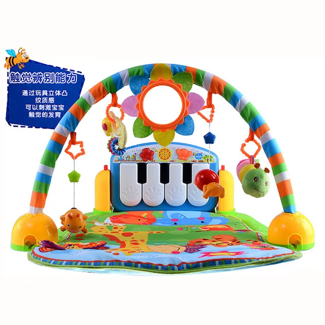 Baby Play Mats toys fitness Frame is Newborn Foot Piano Music Game