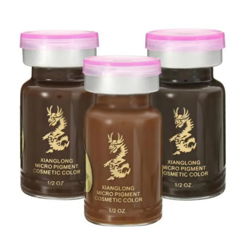 Permanent Eyebrow Tattoo Ink Professional Makeup Pigment 3D Micropigmentation Brows Ink Emulsions 3 Colors