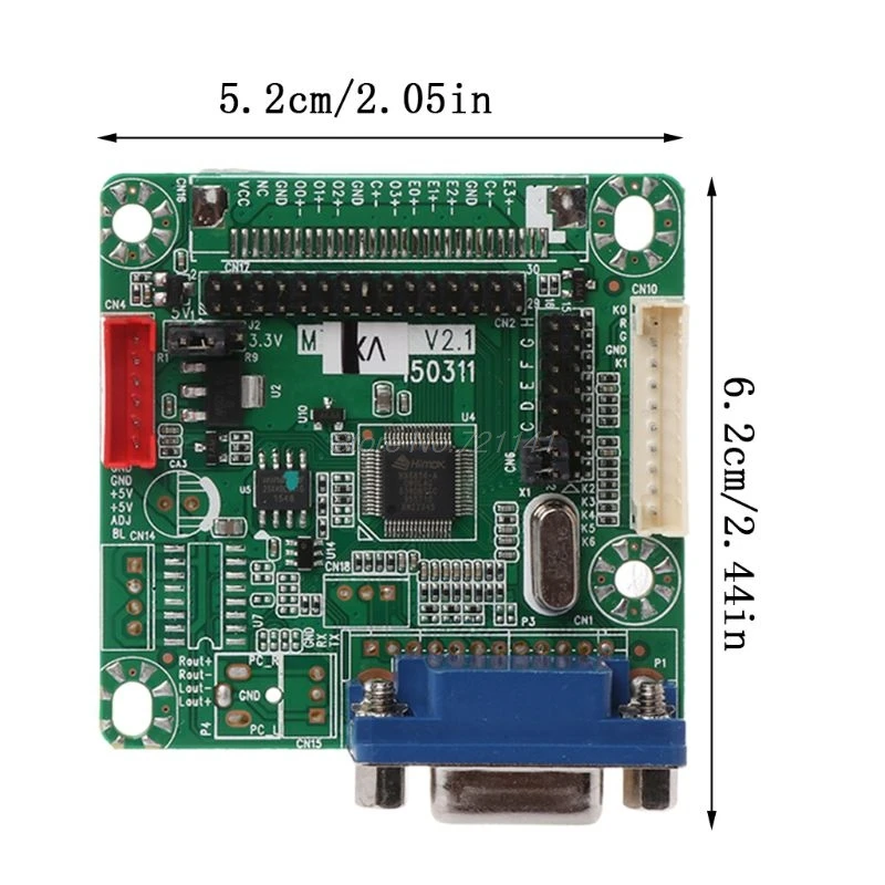 Драйвер платы MT561-B Универсальный LVDS ЖК-монитор контроллер экрана 5 в 10-4" ноутбук diy запчасти комплект