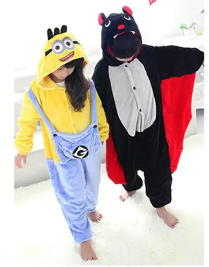 Комбинезон детский летучая мышь с рисунками животных|onesie kids|cosplay costumebat onesie |