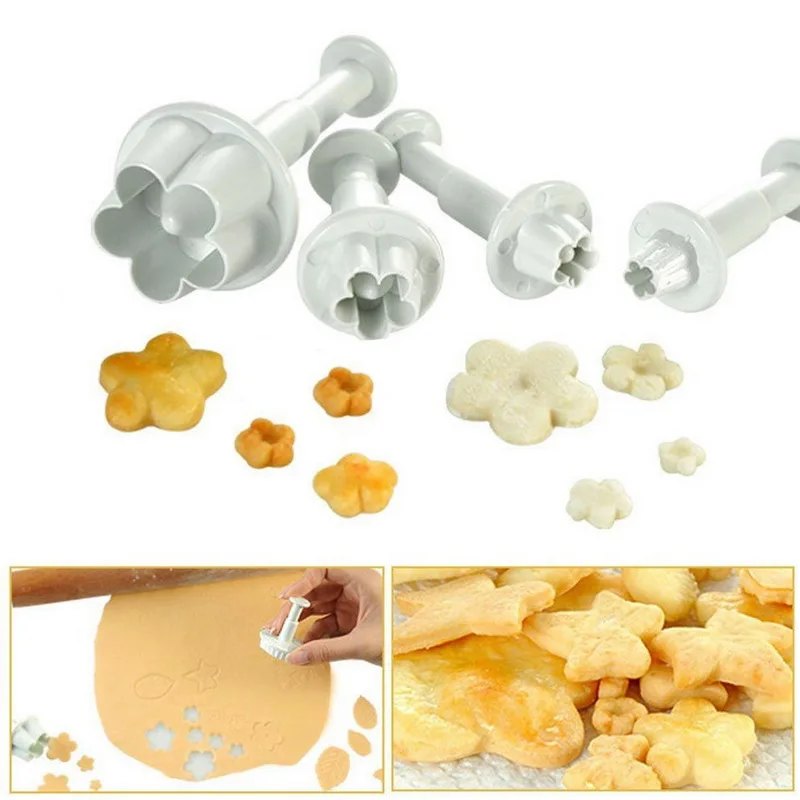 Fondant (сахарная) фрезы Инструмент Набор для декорирования тортов из сахара вырубки