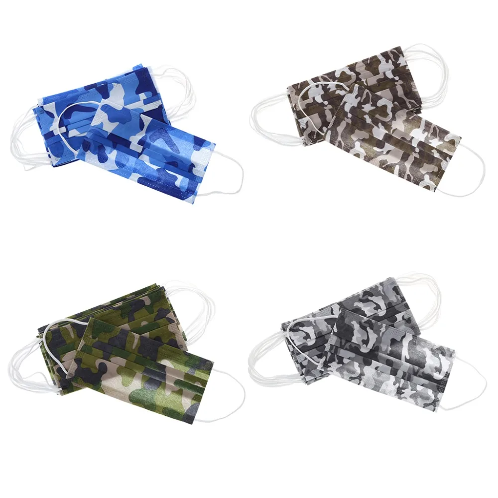 

ZLROWR 10Pcs New Women Masks Disposable Cute Medical Surgical Dust Ear Loop Face Mouth
