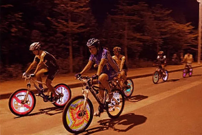 Последние светодиодные фонари горный велосипед спицы горячие колеса|spoke wheels|spoke