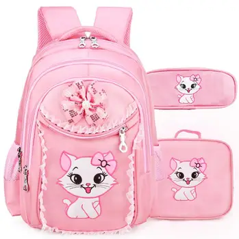 

Portfolio School Bags For Girls 2019 Sweet Cute Cartoon Kids Backpack Princess Bookbag Children Backpack Primary School Backpack