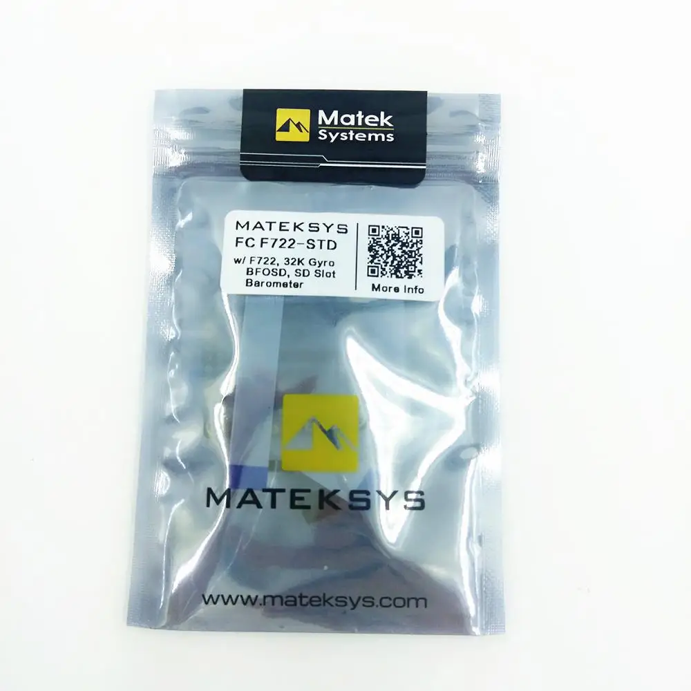 Контроллер полета MATEKSYS F722 STD STM32F722 Betaflight OSD BMP280 барометр 7 PWM/DSHOT выходы BlackBox MicroSD для