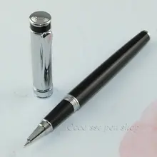 Baoer 576 Best Качество Бизнес и школьные принадлежности Черный Серебряный Ролик Шариковая ручка без пенал