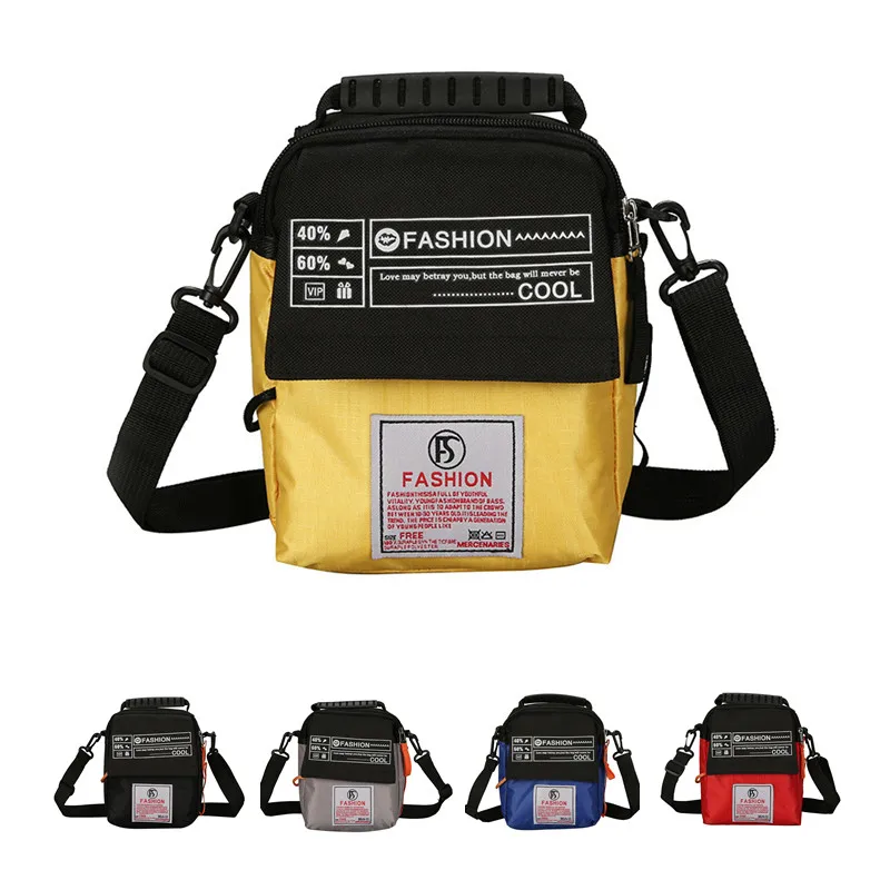 أزياء الساخن بيع جديد قماش المرأة الكتف رسول Crossbody حقيبة هاتف مصغر حقيبة الرجال الرياضة حقيبة صدر للرجال طالب صغيرة حقائب