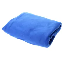 Vlies-decke Robe Umhang mit Ärmel Blau