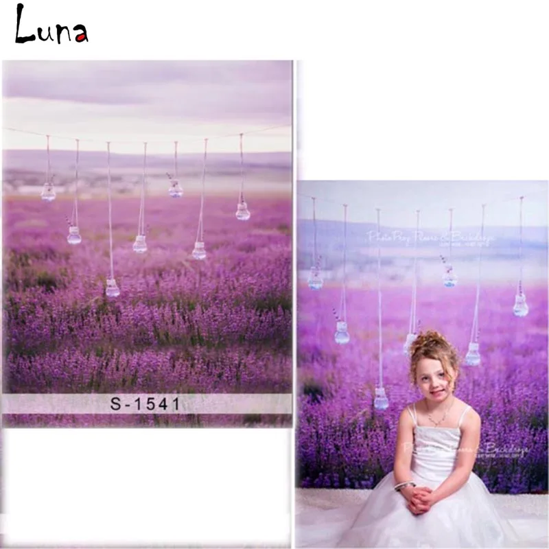 

Lavender Vinyl Photography Background Backdrop For Flower New Fabric Flannel Background For Newborn photo studio Props 1541