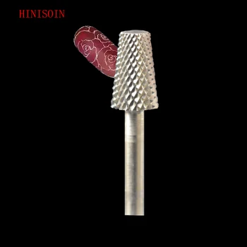 

2pcs HIVISOIN Carbide Nail Drill Bit -Tapered Barrel Bit -F(60070030)-Silver
