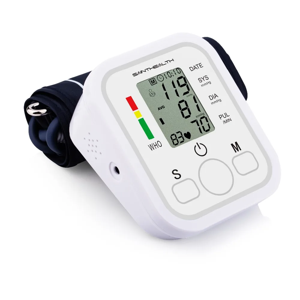 

Tensiometro LCD Digital Intelligent Automatic Electronic Blood Pressure Monitor Arm Pulse Measurement Tool pressures arterial