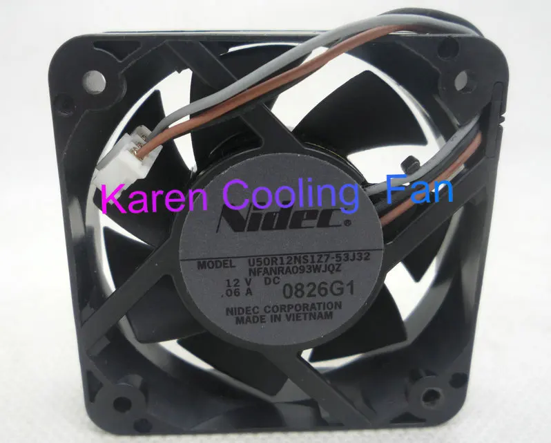 Nidec 5CM U50R12NS1Z7-53J32 U50R12NS1Z7-53 5015 12V 0.06A 3wire coolingfan