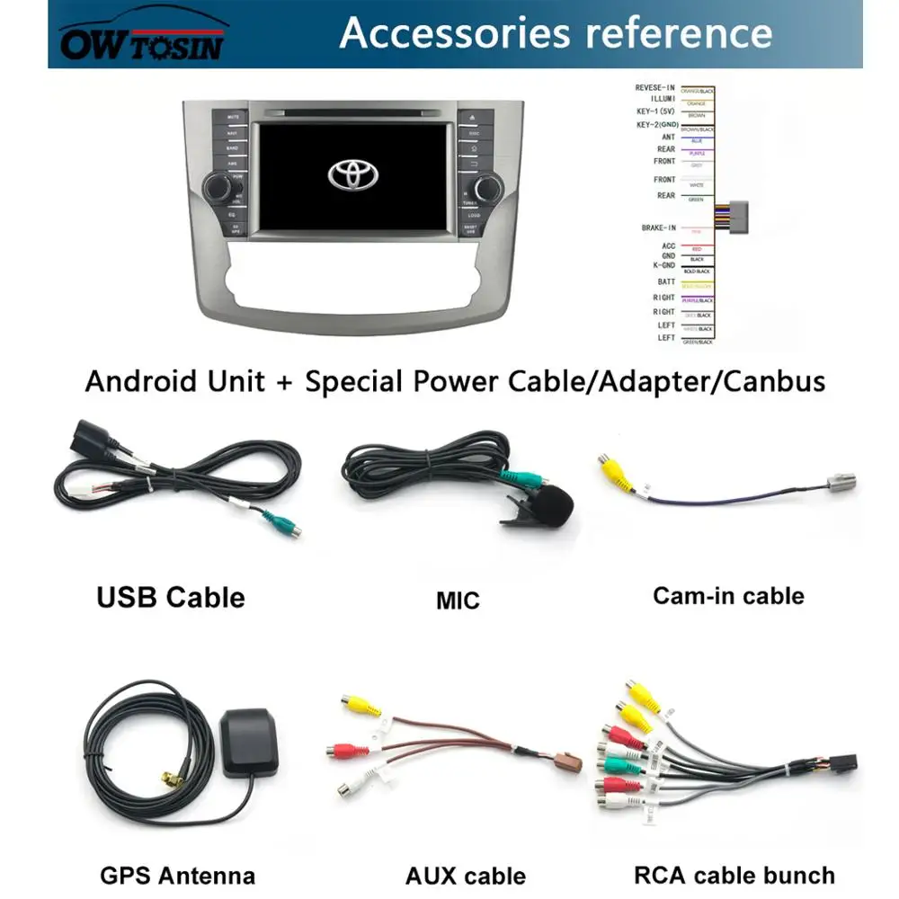 Cheap 8" IPS 1920*1080 8Core 4GB RAM+64GB ROM Android 9.0 Car DVD Player For Toyota Avalon 2011 2012 2013 DSP Radio GPS Parrot BT Adas 5