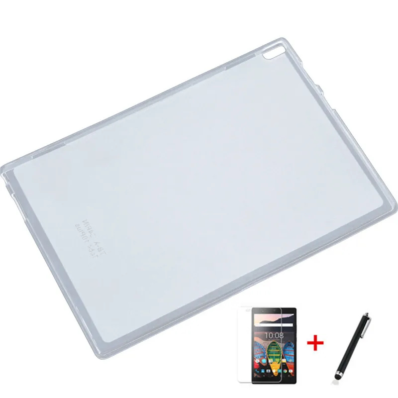 

Soft TPU Case For Lenovo TAB 4 10 TB-X304L TB-X304F/N Cover For Lenovo Tab 4 10 Plus TB-X704L TB-X704F/N+screen protector+pen