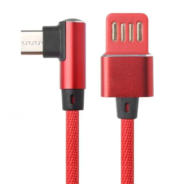Кабель передачи данных QUWIND 90 градусов 8pin Type C Micro Usb двусторонний 1 м для iPhone 6 7 8 X