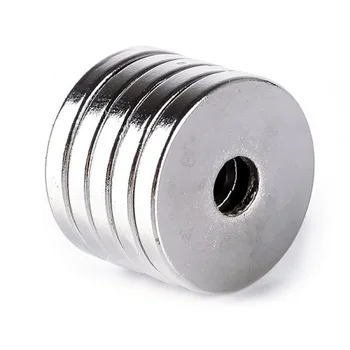 

20*3* With Hole5 Mm Hot Mini Magnetic Multi-function Perforated Magnet Neodymium Fridge Blackboard Sticker
