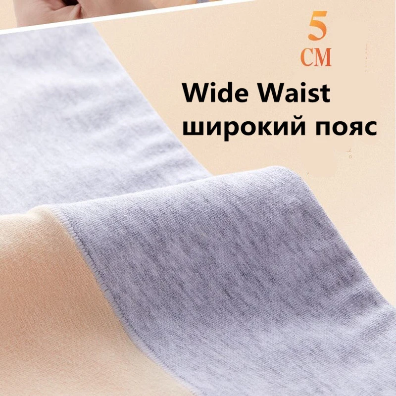3PCS/Set Women Cotton Elastic Panties Mid-Rise Shorts Breathable Soft Underware F Spring Loose Size Spandex String Lingerie