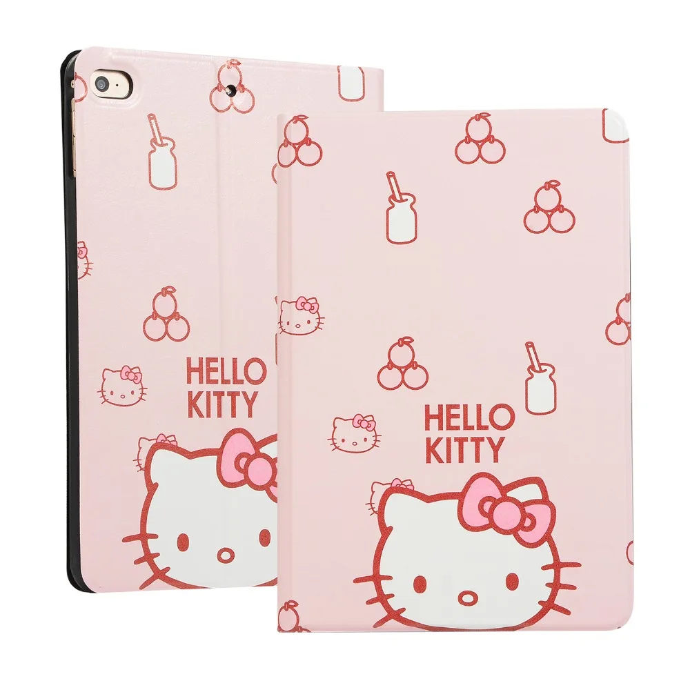 Чехол из искусственной кожи с рисунком для fundas iPad Mini 4/5 hello kitty, мягкая задняя крышка из ТПУ для iPad A1550 A1538 A2124 A2125 A2133