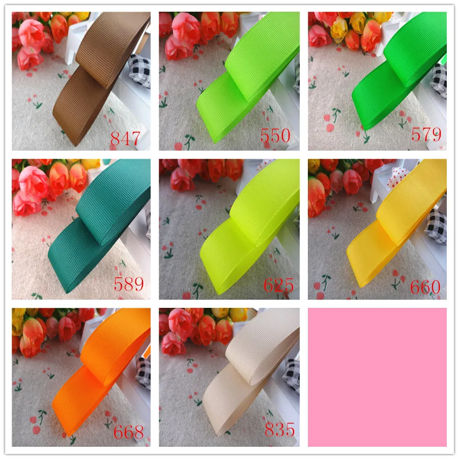 10 yards Solid Color Grosgrain Ribbon for Gift Packaging DIY handmade materials ribbon decoration ribbon supplies grosgrain ribbon
