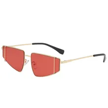 Очки, оправа, солнцезащитные очки, женские, винтажные Ретро тренды, панк ветер, металлическая оправа, велосипедные солнцезащитные очки для мужчин, солнцезащитные очки Femme