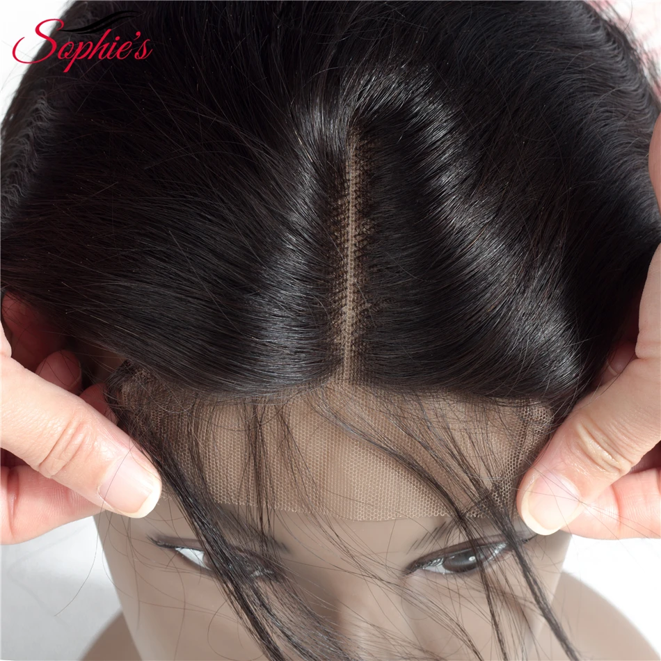 Sophie's Peruvian Hair Bundles With Closure Body Wave Bundles With Closure Non remy Human Hair 4 Bundles With Closure