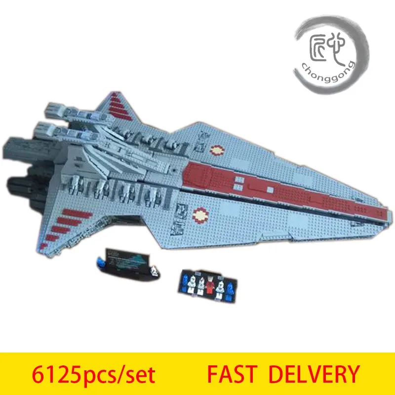 05077 UCS Venator класс Звездный Разрушитель ST04 6125 шт модель Звездные войны из фильма Строительные блоки совместимы с игрушками