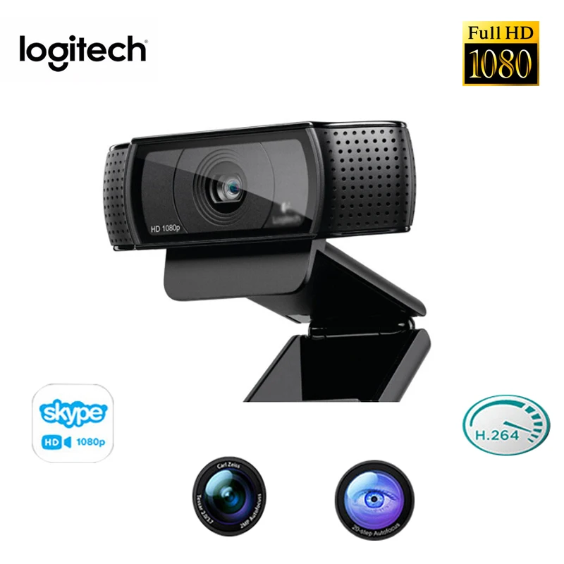 

Original Logitech C920E HD Camera Live Network Video Auto Fucos Conference Wide Angle 1080P Built-in Microphone Laptop Camera