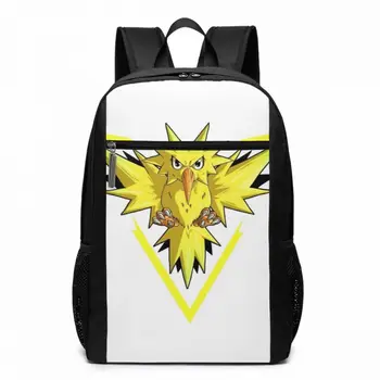 

Pokemon Zapdos Backpack Zapdos Backpacks Student High quality Bag Print Trending Shopper Multifunction Men's - Women's Bags