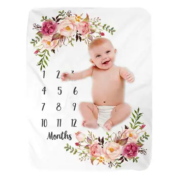 

Children's Photo Blanket Baby Boy Girl Photography Cute Props Baby Background Cloth Printing Quality Wool Harmless Blanket