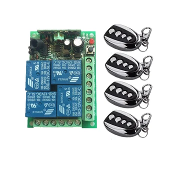 

DC 12V 4CH RF light remote control switches Learning code Light Lamp switch 315M/433M on/off receiver switch