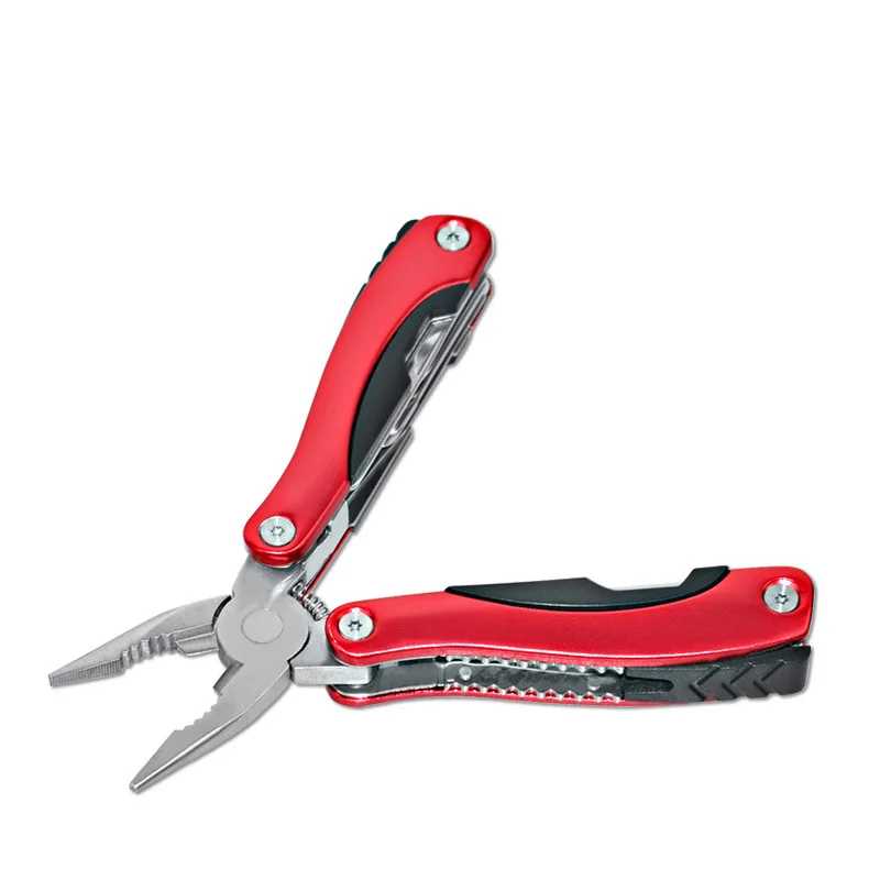 6 ألوان EDC في الهواء الطلق Multitool Pliser مسننة سكين الفك اليد أدوات + سكين Multitool + مفك + كماشة طقم السكاكين بقاء والعتاد