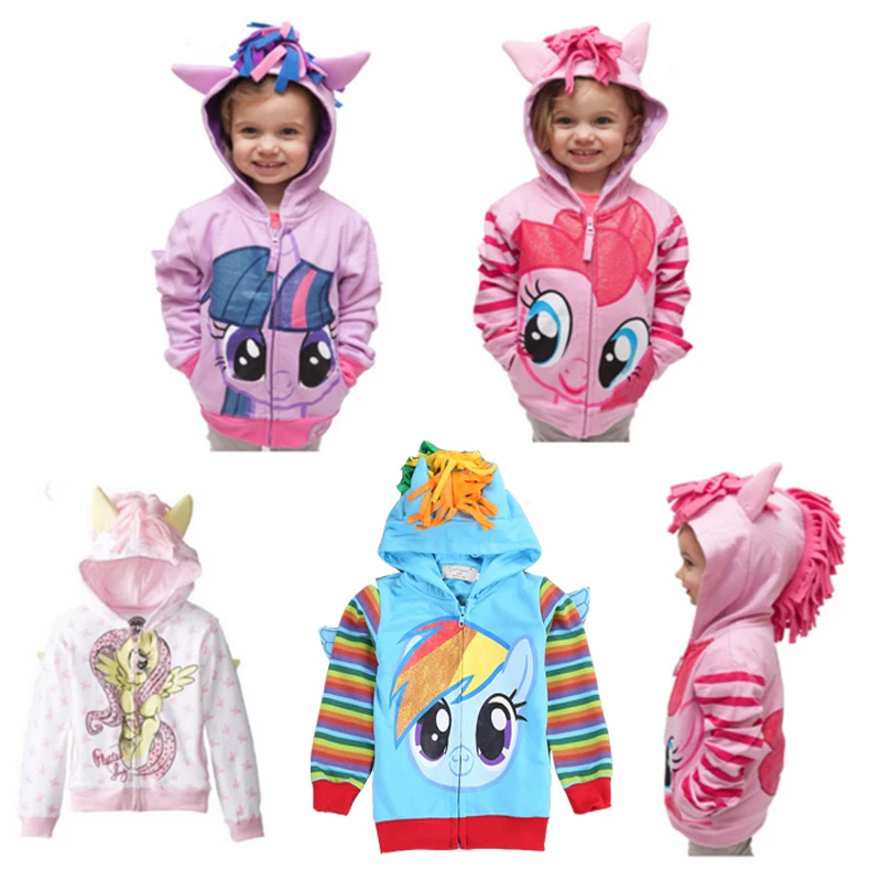 Жемчуг дневник моя одежда для девочек Little Pony толстовки куртки дети верхняя с