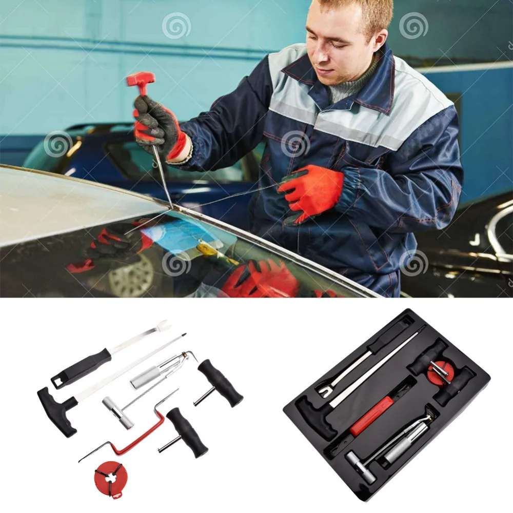 Car Windshield Removal Set Tools Auto Disassembling Broach Group Auto