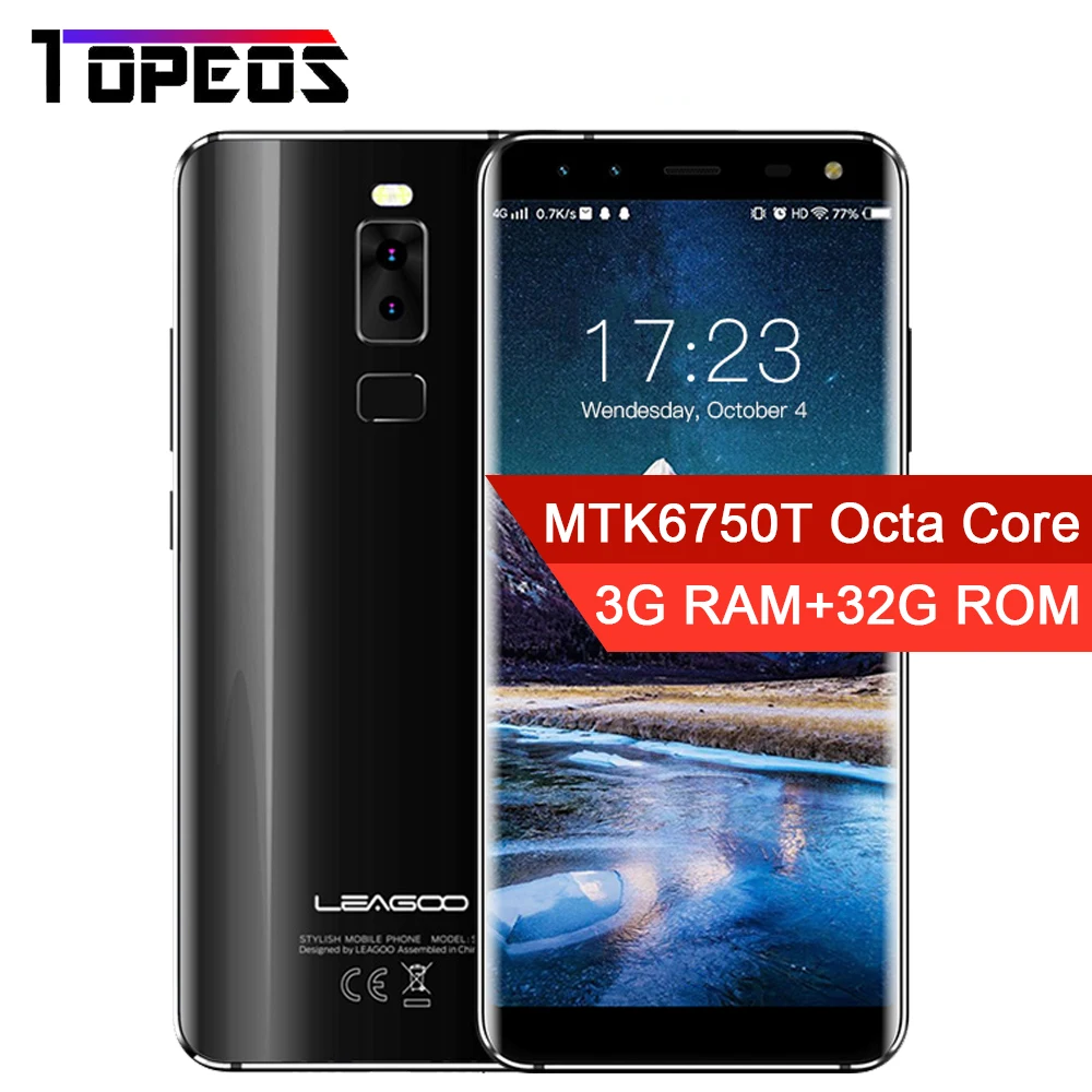 LEAGOO S8 5 72 Inch 1440 720 Android 7 0 MTK6750T Octa Core Smartphone 