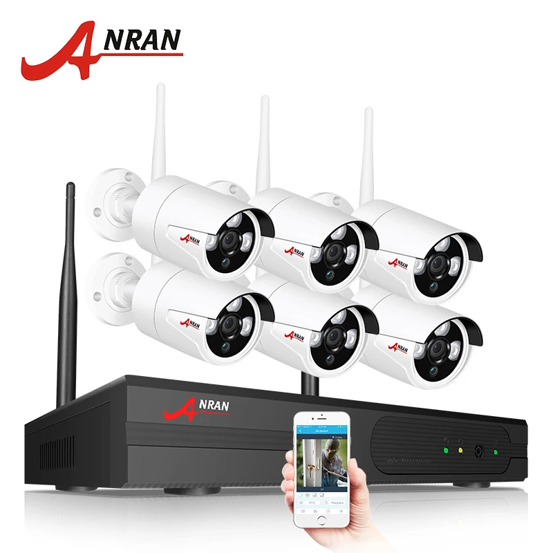 ANRAN Cámara sistema de seguridad inalámbrico 8CH 1080 P NVR Kit HD cámara IP al aire libre SISTEMA DE CCTV de la visión nocturna de la cámara de vigilancia. sistema de - 2